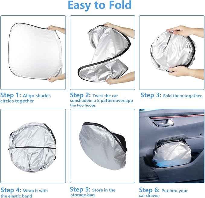 Windshield Sun Shade for Ford Range Window Sunshade for Ranger XL, XLT, Lariat 2019-2025 2026 Accessories Sunshade Windshield Cover Front Window Shade Sun Visor Foldable Blocks UV Rays Keep Car Cool