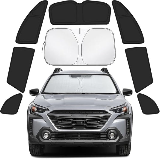 Car Window Shades Intended for Subaru Outback 2020-2025, Privacy Window Covers 8PCS for Side, Rear & Windshield, Car Shield Sunshade for Privacy Protection, Heat Blocking, Camping and Parking
