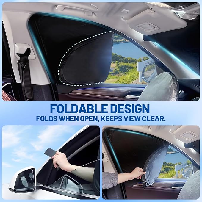 Car Window Shades for Honda HR-V 2016-2022 Accessories - Full Set 6PCS Side Window Sunshades with Memory Frame & Blackout Fabric, Privacy UV Shield for Camping/Travel