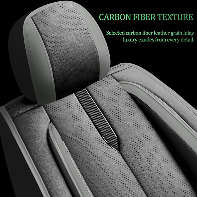 Fit Legacy Car Seat Covers for Subaru Legacy 2008-2023 2024 2025 2026 -Upgraded Premium Waterproof & Breathable Leather,Airbag Compatible,All-Weather Seat Cushion Protector,2 Front/Black-Beige