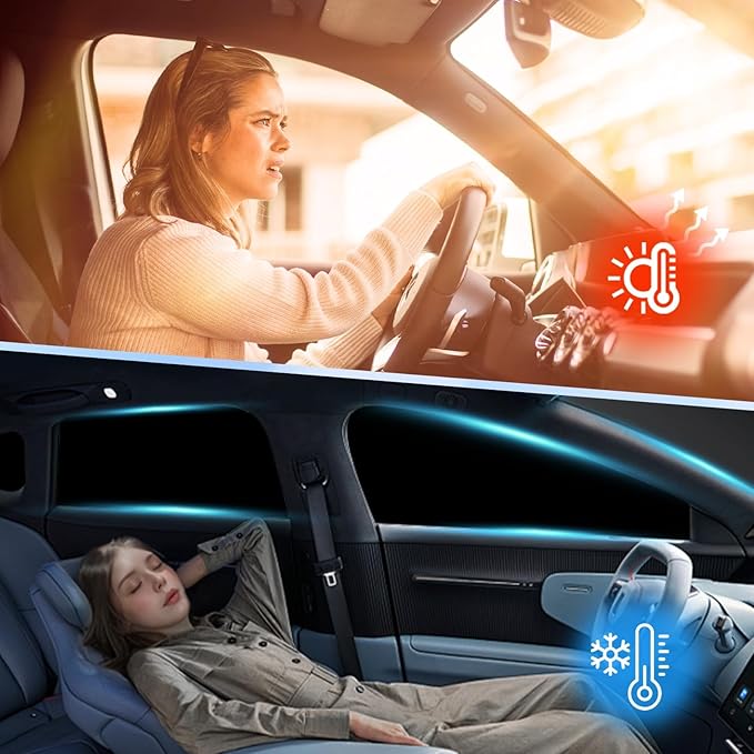 Car Window Shades Intended for Lexus GX 2024-2025, Privacy Window Covers 8PCS for Side, Rear & Windshield, Car Shield Sunshade for Privacy Protection, Heat Blocking, Camping and Parking
