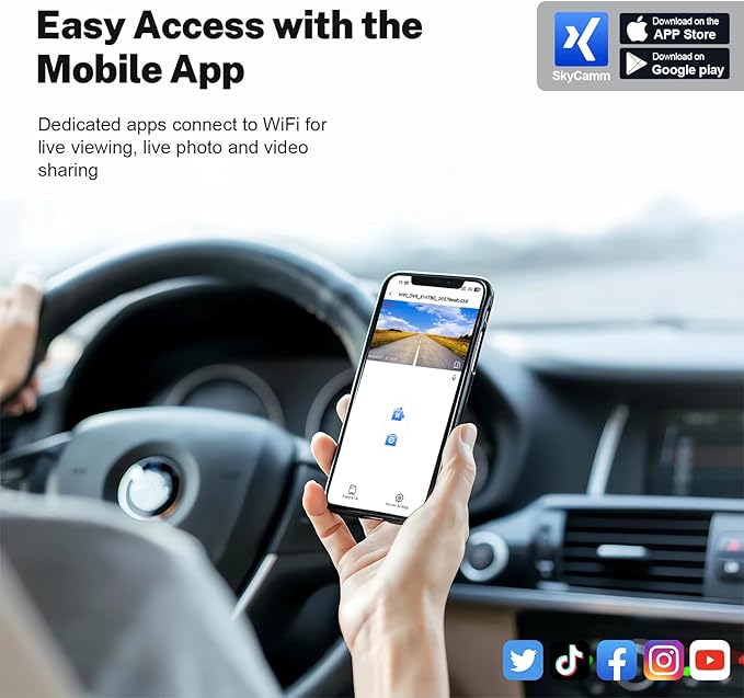 4K Dash Cam Custom fit for Subaru Crosstrek 2024 2025 2026(Model B),Base Limited Premium Sport Wilderness etc, Integrated OEM Look, UHD 2160P Video, App & WiFi, 64GB Card