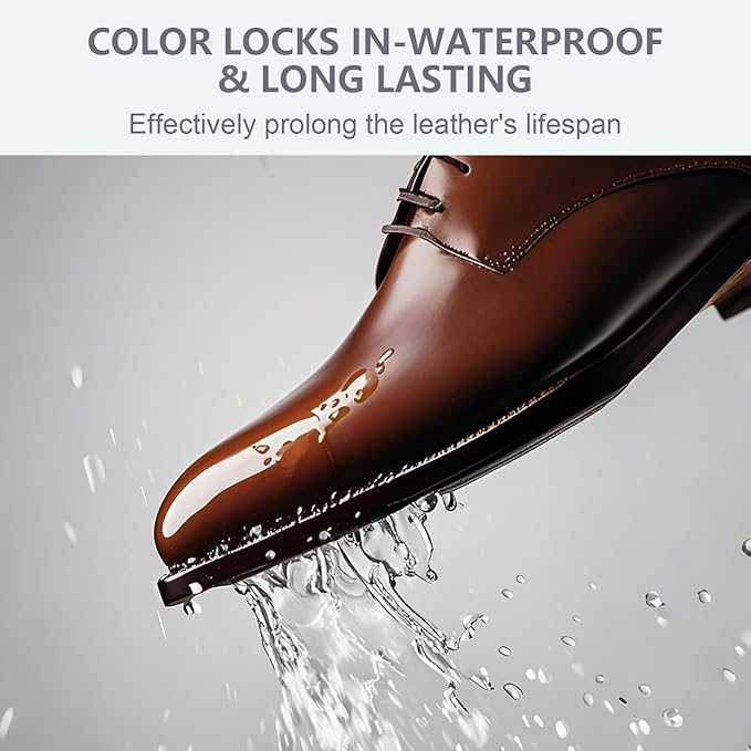 Leather Recoloring Balm & Color Restorer | Black Leather Dye, Paint & Repair Kit for Furniture, Couches, Car Seats, Shoes| Restore Faded & Scratched Surfaces