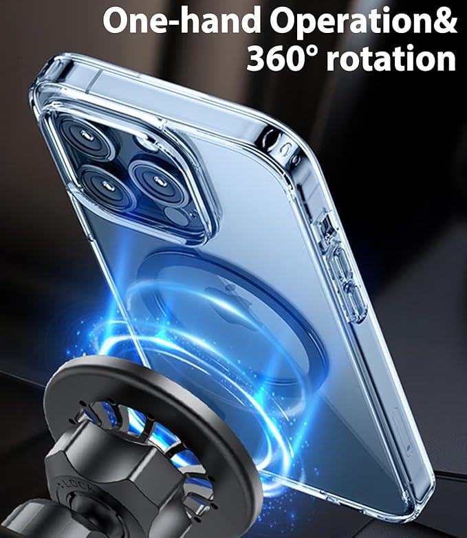 for MagSafe RAV4 Phone Mount, Exclusive Fit for 2013-2018 Toyota RAV4, Fit for MagSafe iPhone 17/16/15/14/13/12/Mini Series, Super-Strong Magnet for Toyota RAV4 Accessories