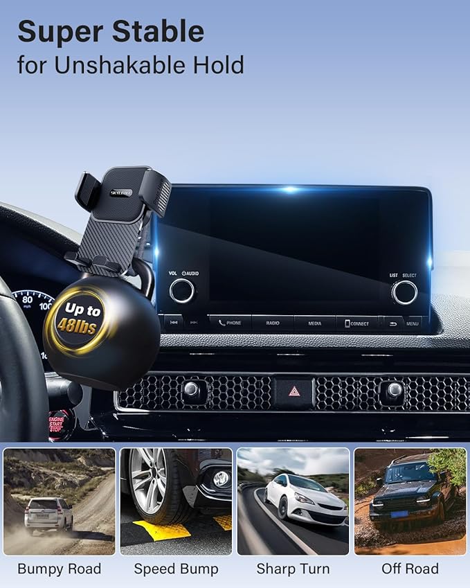 SKYLOTEC Car Phone Holder for BMW X3 2018 2019 2020 2021/X4 2019 2020 2021 Accessories 10.3/10.25-Inch Screen Fixed Clip, Automobile Cradles Phone Mount, Cell Phone Base Not Block Air Vent