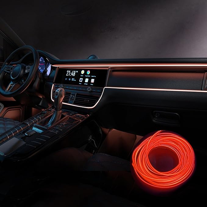 Car Interior Lights for Audi SQ2 SQ5 SQ6 e-tron SQ7 SQ8 SQ8 e-tron LED Car Interior Atmosphere Lamp Car Ambient Lighting Kits,Red