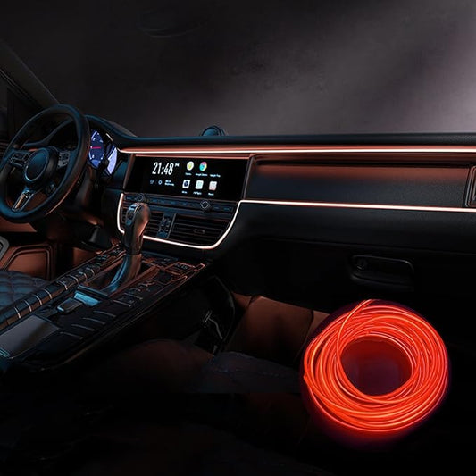 Car Interior Lights for Skoda Octavia Kamiq Karoq Kodiaq Superb Yeti Scout LED Car Interior Atmosphere Lamp Car Ambient Lighting Kits,Red