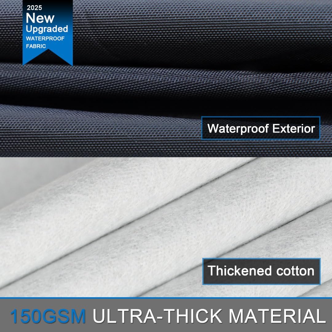 Toyota Tundra Truck Cover Custom Fit 1999-2021 Access Cab/Extended Cab SB (6.2') with Door Zipper, 12 Layers Full Exterior Pickup Truck Cover Waterproof All Weather,Wind Dust Sun and UV Protection.
