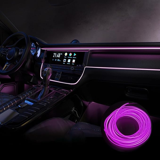 Car Interior Lights for Seat MII Ibiza Leon Arona Ateca Tarraco Alhambra LED Car Interior Atmosphere Lamp Car Ambient Lighting Kits,Purple