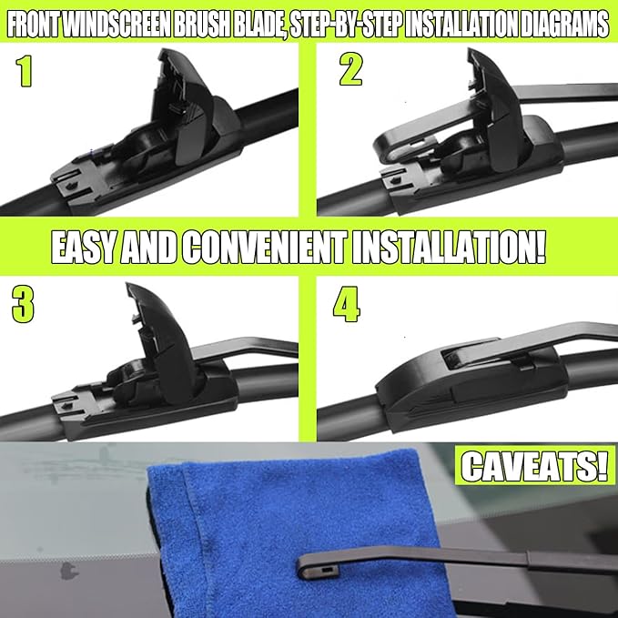 3 Wiper Front and Rear Wiper Blades for 2018-2023 GMC Terrain, OE Original Style (24″/18″ Front/12″ Rear) For My Car