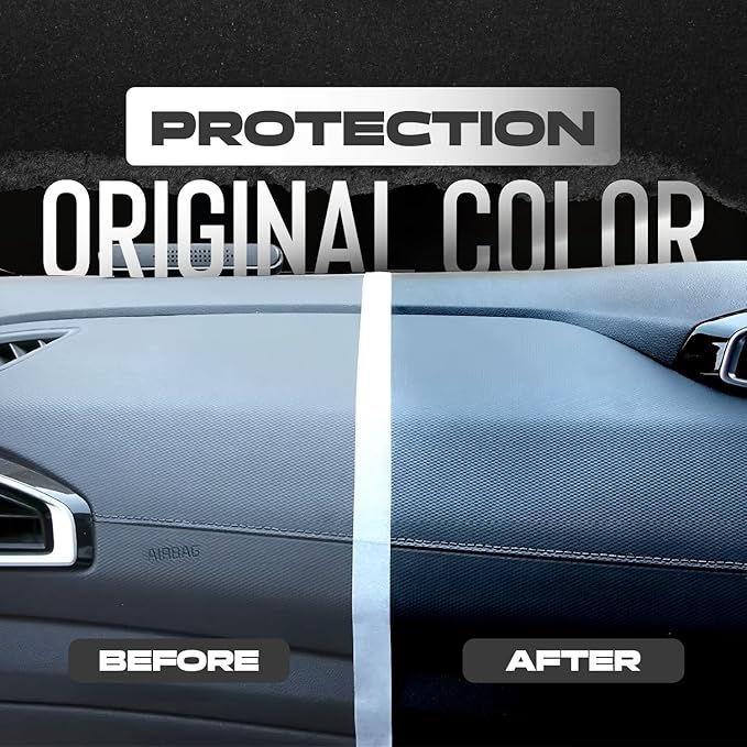 GX-3 Plastic Restorer – Black Plastic Restorer for Cars & Automotive Trim Restorer – Interior Car Cleaner & Exterior Faded Plastic, Vinyl & Rubber Renewer with Aloe Vera 3PK (8 fl oz)