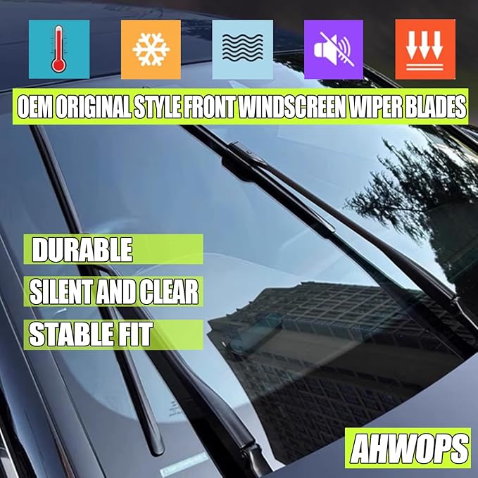3 Wiper Front and Rear Wiper Blades for Hyundai Elantra GT 2013-2017/ Hyundai Elantra 2012-2016, OE Original Style (28″/14″ Front/13″ Rear) For My Car