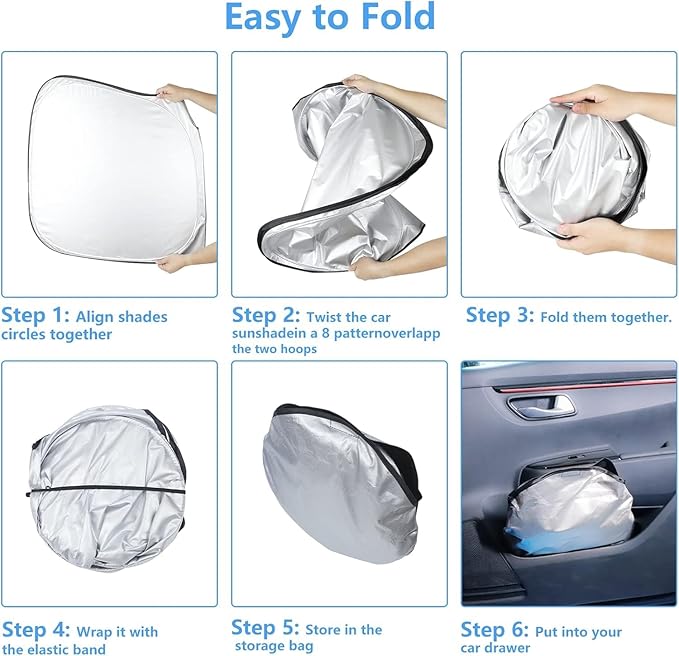 Windshield Sun Shade Custom Fit 2025-2020 Subaru Outback, Window Sunshade for Outback (Base, Premium, Limited, Touring) Accessories, Sun Visor UV Protector Heat Shield Cover, Keep Car Cool