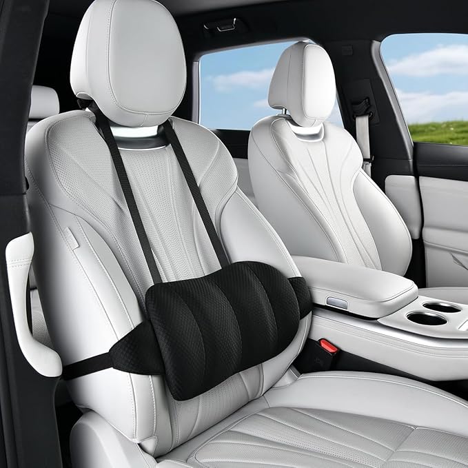 1 Piece Automotive Seat Lumbar Support Pillow for Toyota Tacoma 2016-2023 2024 2025 2026, Driving Lower Back Cushion Ergonomic Orthopedic Posture Rest