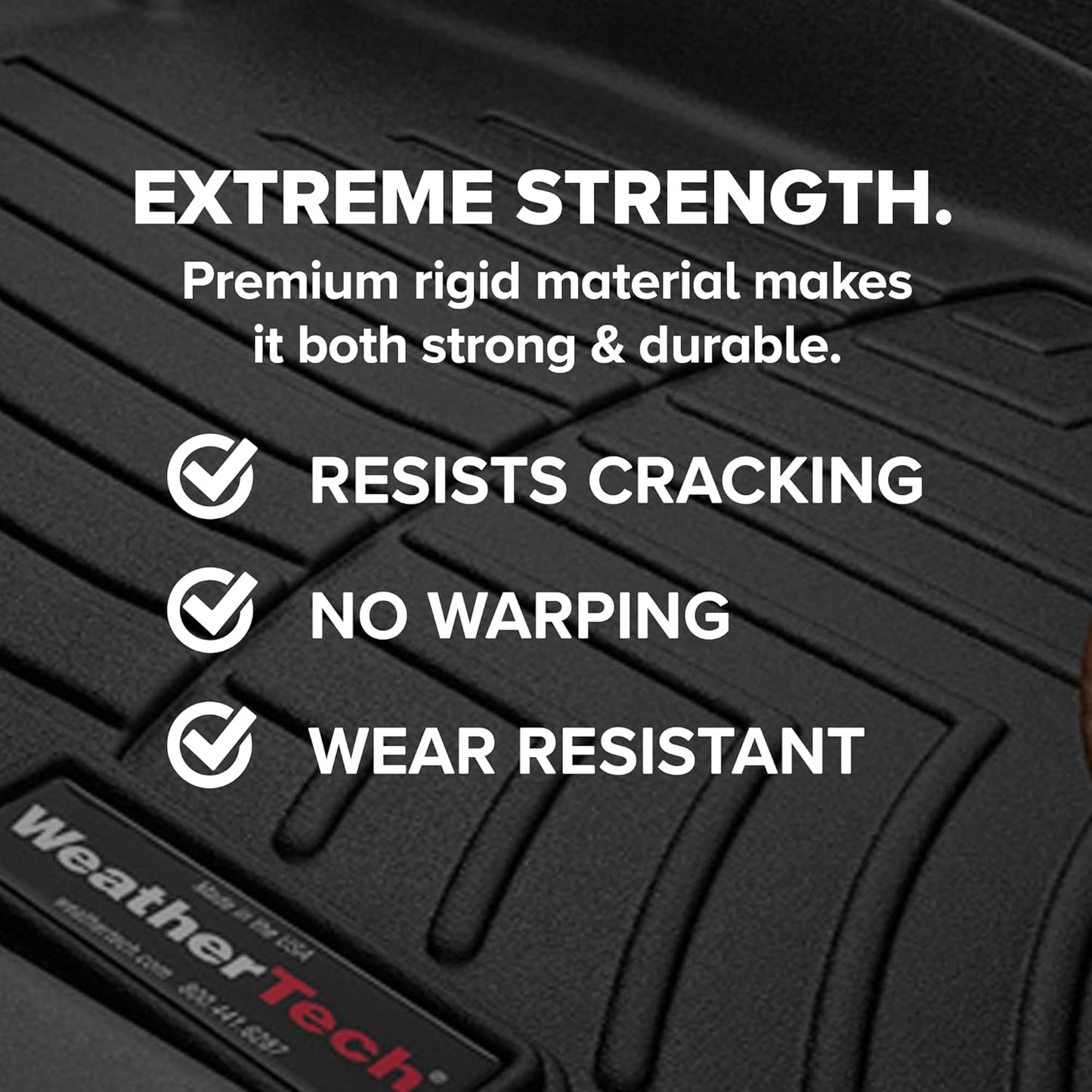 WeatherTech Custom Fit FloorLiners for Honda CR-V, CR-V Hybrid - 1st & 2nd Row (461780-1-2), Grey