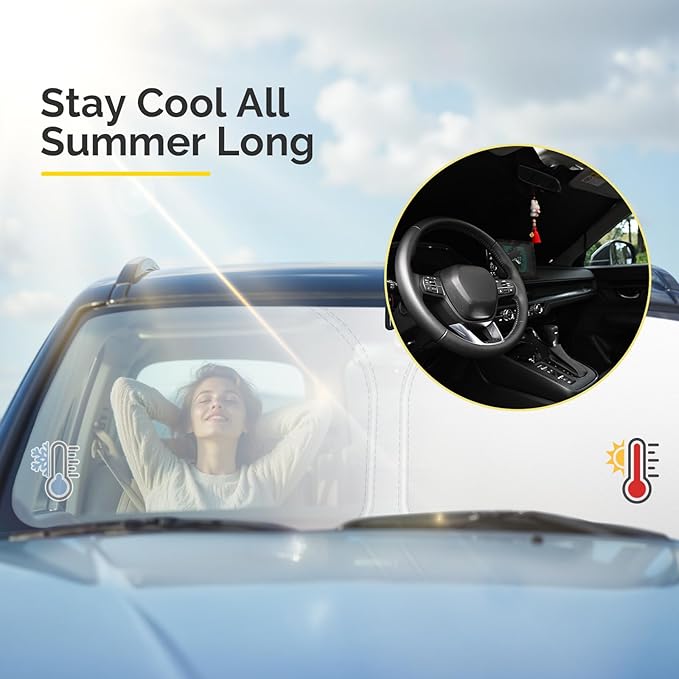Car Windshield Sun Shade Compatible with 2016-2024 2025 2026 Honda Pilot Accessories Sunshade Custom Foldable Windshield Sun Visor