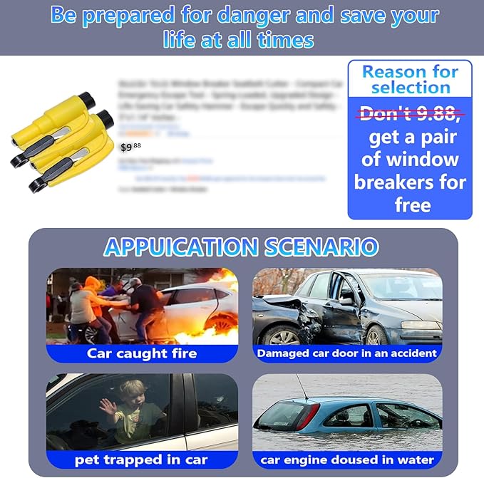 【Compatible with Chevy Colorado】 Seat Gap Filler,No Drop Seat Guard Compatible with Chevy Colorado,Drop Seat Guards for Cars(2Pcs),Emergency Keychain Car Escape Tool(2Pcs)