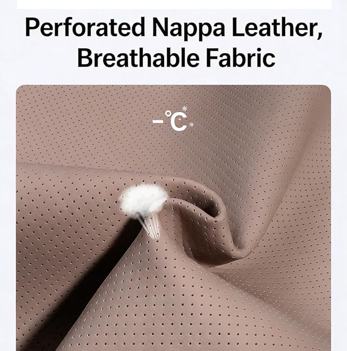Car Neck Pillow & Lumbar Support for Kia Telluride Carnival Cadenza Stinger Ergonomic Breathable Mesh Auto Seat Back Cushion Headrest,Brown-Lumbar Support
