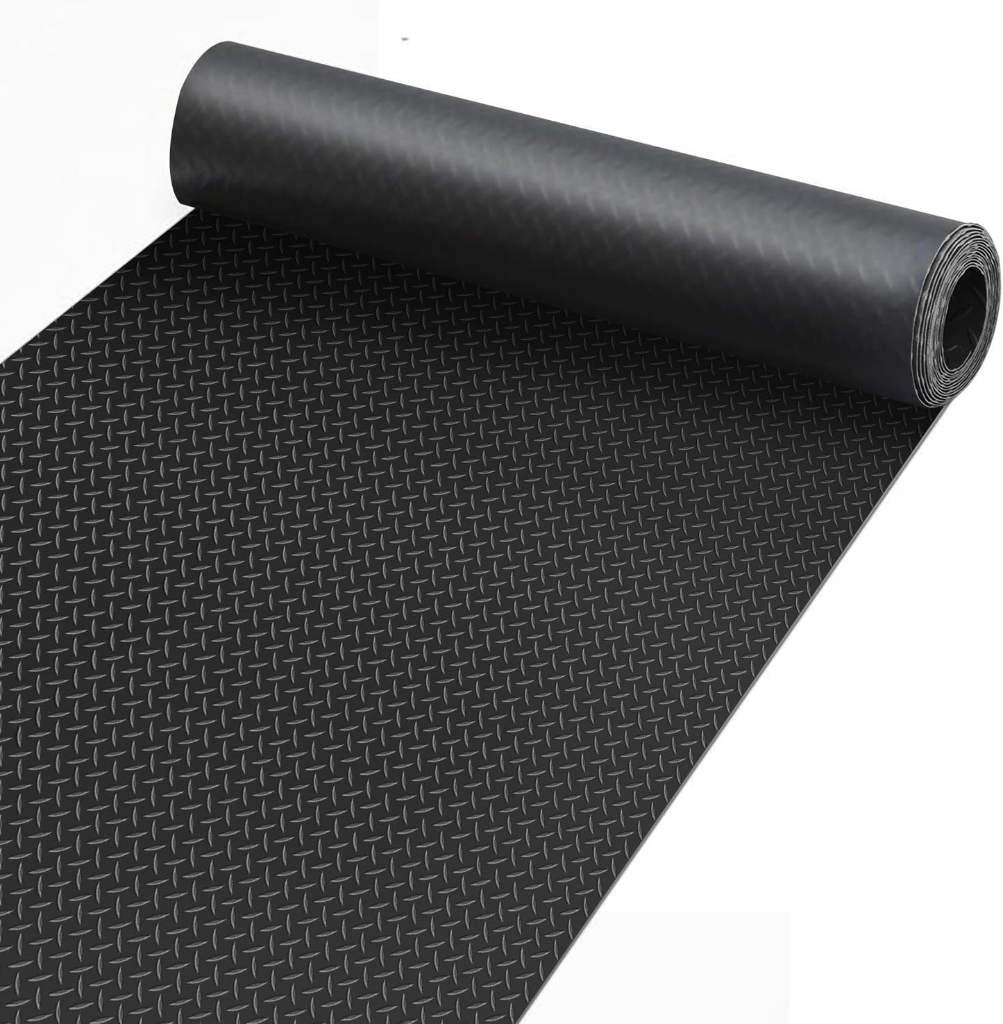 Premium Garage Floor Mat, Commercial Grade Heavy Duty Parking Mat for Garage Floor, Golf Cart Parking, Water/Stain Resistant Floor Runner (Black Diamond, 8 x 13 Feet)