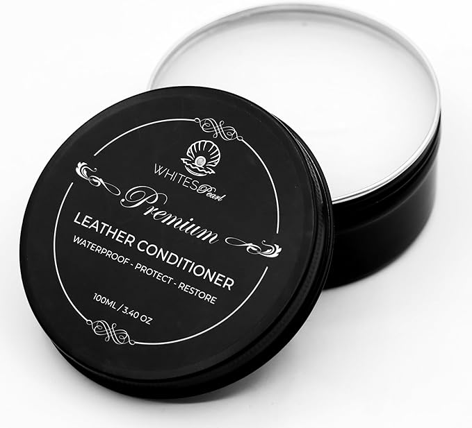 Premium Leather Conditioner for Leather Products – Leather Cleaner and Conditioner for Shoes,Bags,car Interior, Sofa,Purses,Boots,Belts, 3.40oz, Leather Balm