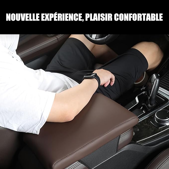 Car Armrest Cover Pad for Mazda CX-30 2020–2025 Premium Leather Center Console Armrest Cushion Pad Anti-Scratch Waterproof Auto Interior Accessories Wine Red
