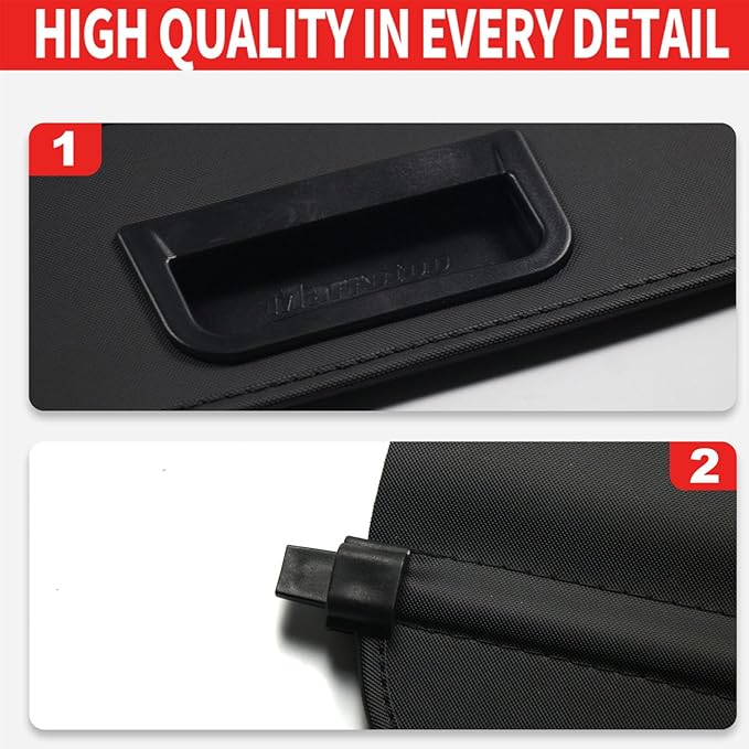 Marretoo Cargo Cover for Nissan X-Trail Rogue SV S SL 2014-2020 for Nissan Rogue X-Trail Accessories Black Retractable Factory Style SUV Trunk Cover Cargo Security Shade Trunk Cover