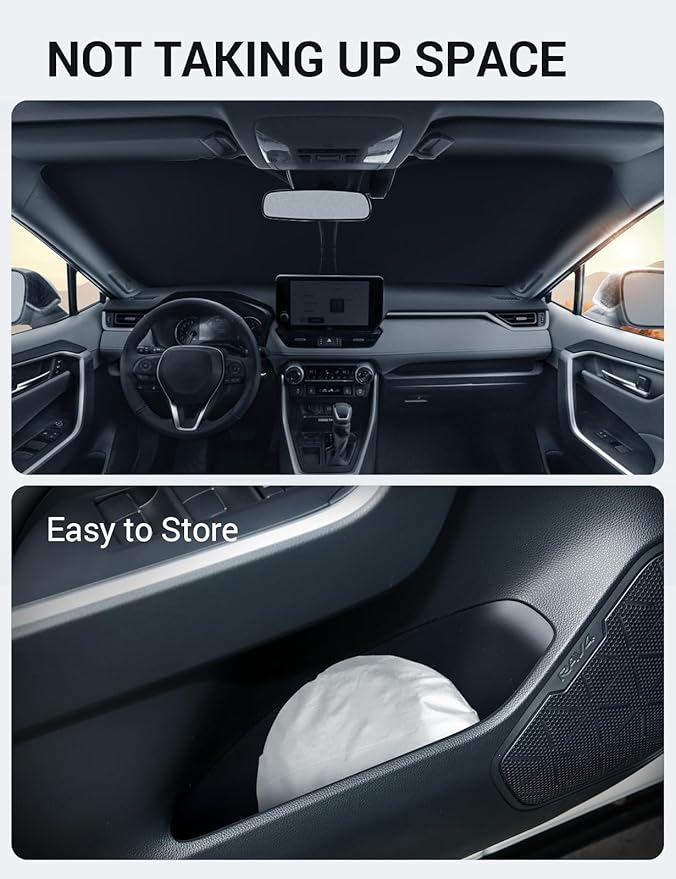 Proadsy Windshield Sun Shade for RX 2026 2025 2024 2023 Foldable Front Sunshade Protector Sun Visor Blocks UV Rays Keep Car Cooler Accessories