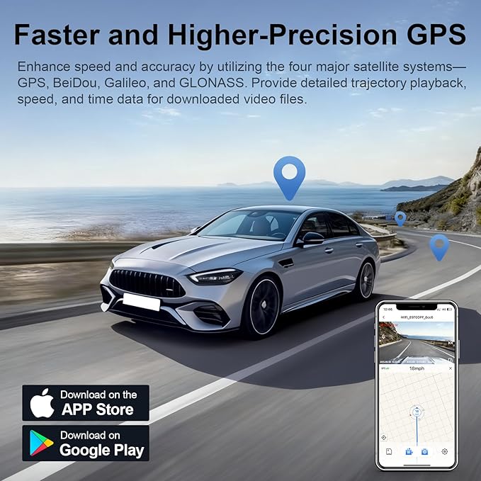 4K Dash Cam Custom fit for Volkswagen Tiguan 2018-2024 Gen2 AD/BW (Model B Gray), Integrated OEM Look, UHD 2160P Video, App & WiFi, Loop Recording, Easy to Install, GPS, 64GB Card