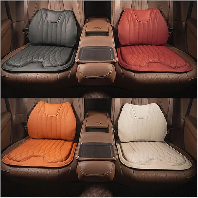 F Car Seat Cushion for BMW All Model I3 I4 I8 X1 X2 X3 X4 X5 X5M X6 X7 Z4 Car Lumbar Support Pillow Auto Seat Waist Back Cushion Y (Color : Red C)
