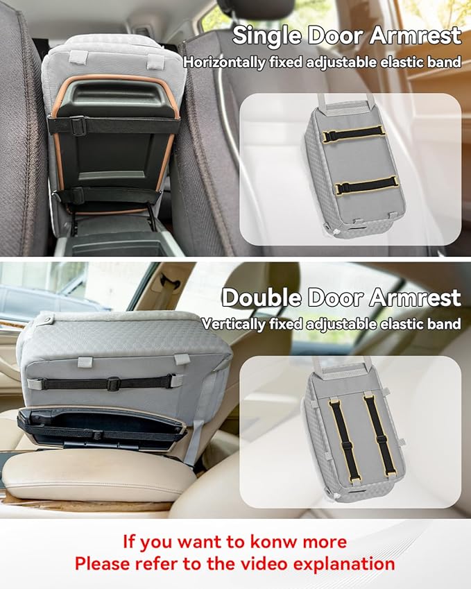 PETSFIT Dog Car Seats for Small Dogs with Safe Protection Hooks, Small Dog Car Seat with Upgraded Safety Tethers, Washable Cushion, Center Console Dog Car Seat for Pets Under 8 Lbs (Light Grey)