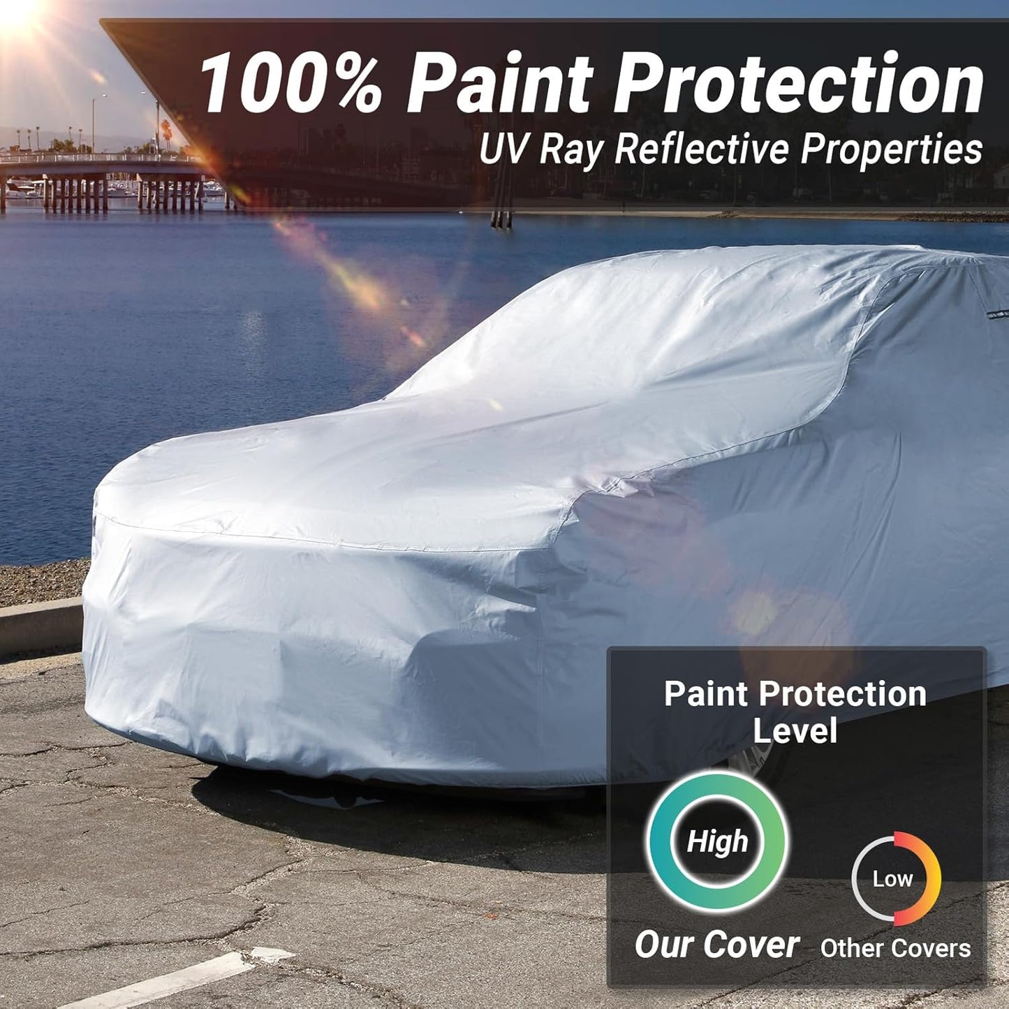 iCarCover Premium Car Cover for 1948-1955 Porsche 356 Speedster Heavy Duty Waterproof All Weather Automobiles Custom Fit Indoor Outdoor UV Snow Protection Covers with Straps and Bag