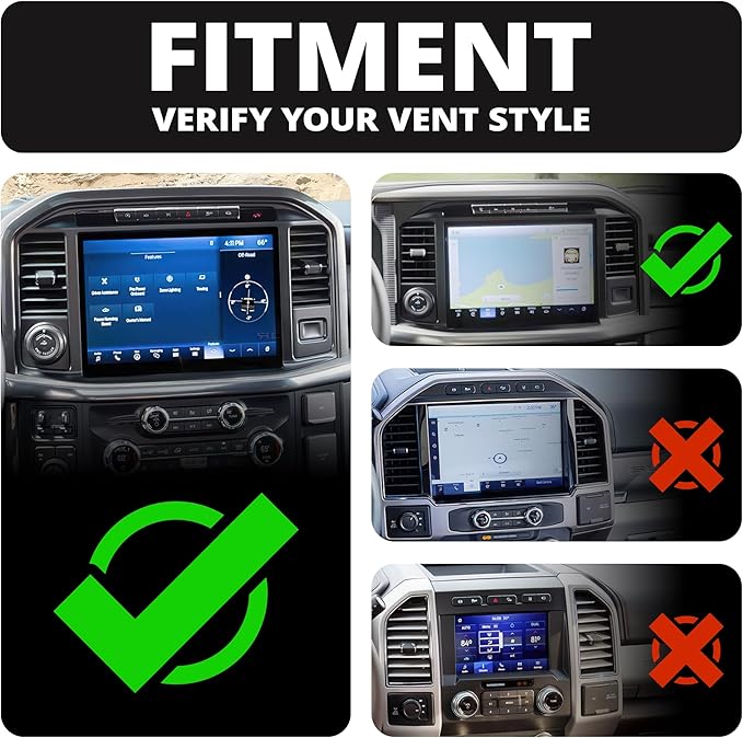 Tackform Link Vent Mount Magnetic Phone Holder - Compatible with 2021-2025 Ford F150 & Raptor, 2023-2025 Ford Super Duty | Aluminum | 2" Arm | Pink | (NOT MAGSAFE Compatible)