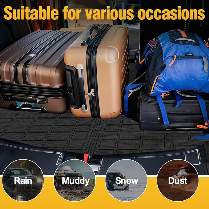 Trunk Liner Cargo Liners for KIA Sportage 2023-2025 2026 Gasoline Rear Trunk Floor Mats 3D Boot Tray All-Weather TPE Black