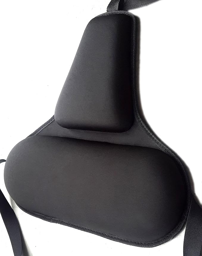 FOMI Firm Gel Foam Back Support (14" x 15") Care | Upper Lower Thoracic and Lumbar Support for Car, Home, Office Chair | Promotes Healthy Posture, Sciatica Pain Relief