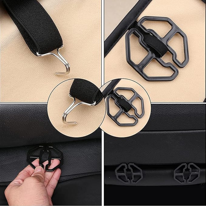 Coverado Seat Covers, Car Seat Covers Front Seats, Car Seat Cover, Waterproof Car Seat Covers, Car Seat Cushion, Front Car Seat Covers Leatherette Car Seat Protector Universal Fit Most Cars White