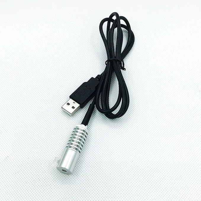 Side Glow Fiber Optic USB Light Source Illuminator - Automatic Color Change, 3mm