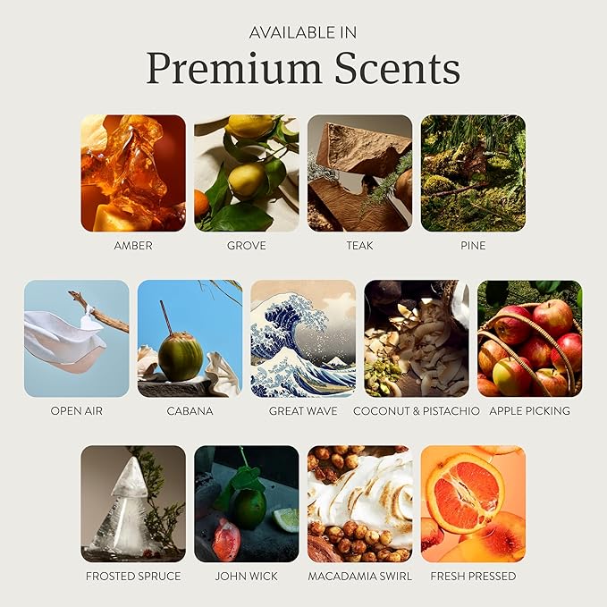 Drift Car Air Freshener - Stone Air Freshener Car Odor Eliminator - Long Lasting Scent - Auto Accessories - Metal Clip - Essential Oils - Clean Ingredients - Fresh Pressed Starter Kit