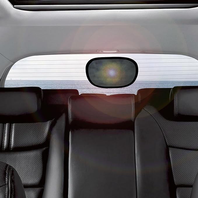 EcoNour Miniature Static Cling Window Shade for Car Sun Visor (2 Pack) | Windshield Sun Shade Static Cling for Driving Glare Shield | Cling Car Shade for Windshield | Sun Glare Protection Accessories
