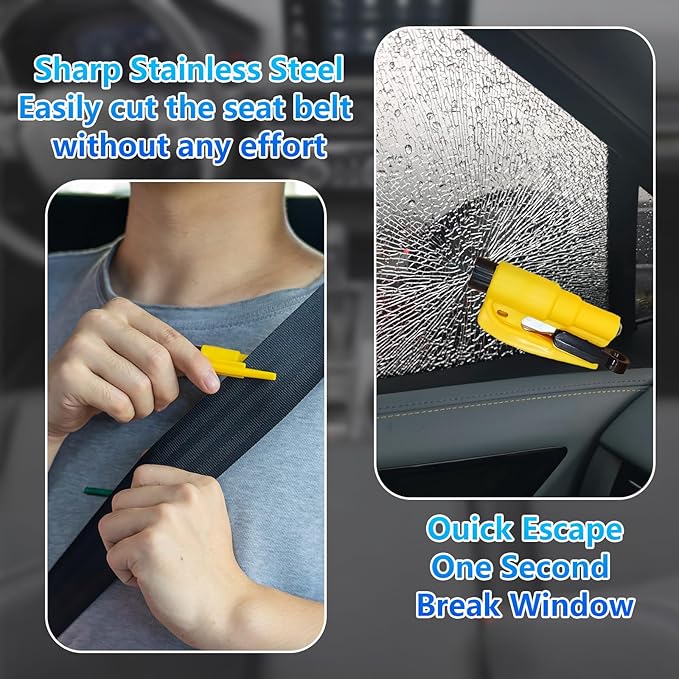 【Compatible with Nissan Altima】 Seat Gap Filler,No Drop Seat Guard Compatible with Nissan Altima,Drop Seat Guards for Cars(2Pcs),Emergency Keychain Car Escape Tool(2Pcs)