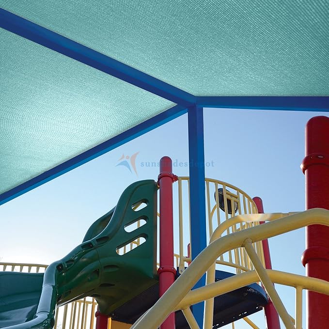 TANG Sun Shade Fabric Roll 8'x73' Shade Cloth for Garden Turquoise Green HDPE Mesh Shading Pergola Cover Replacement Canopy, 95% Blockage Sunshades for Outdoor Patio Backyard Plant