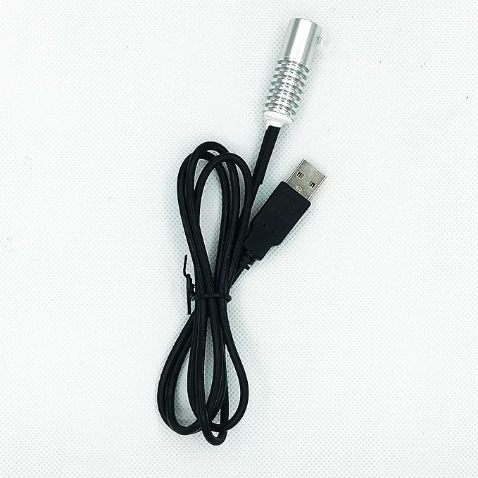 Side Glow Fiber Optic USB Light Source Illuminator - Red, 10mm