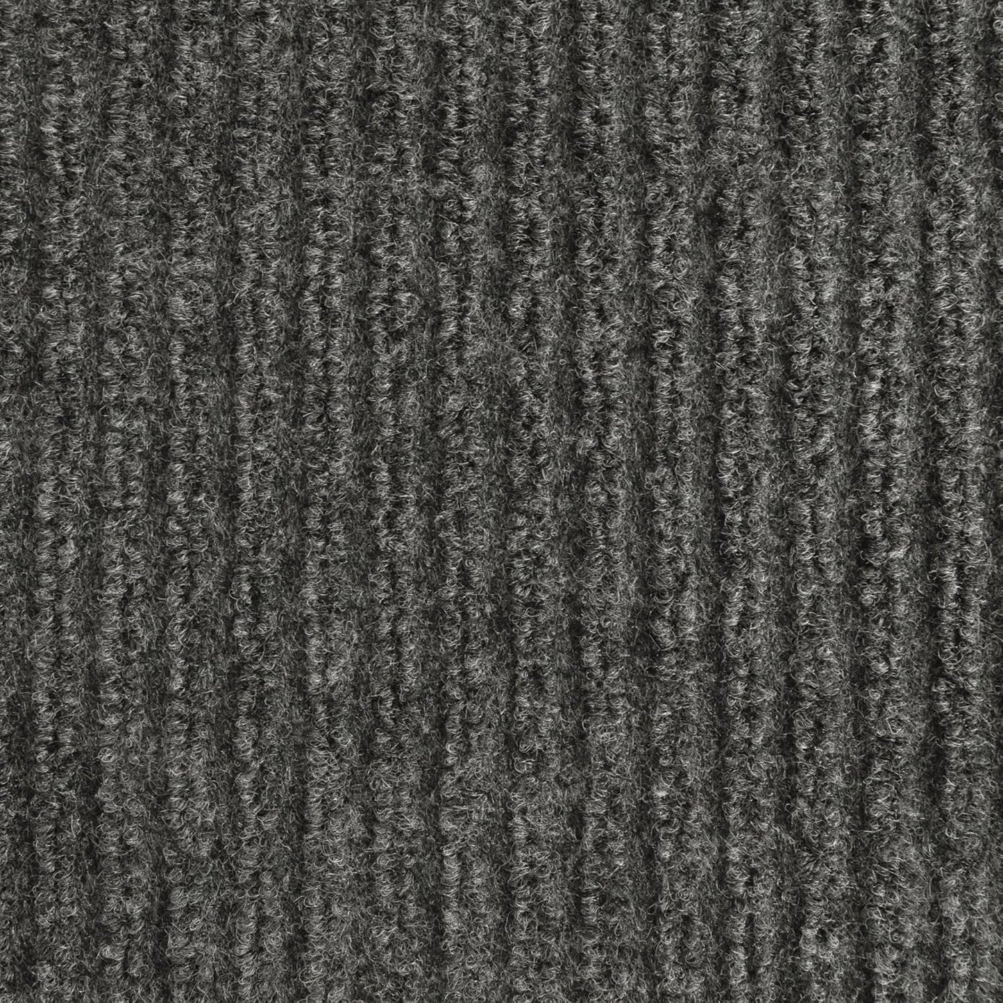 iCustomRug Spartan Weather Warrior Duty Indoor/Outdoor Utility Ribbed in 3ft,4ft,6ft Widths 70 Custom Sizes with Natural Non-Slip Rubber Backing 4'X7' in Charcoal