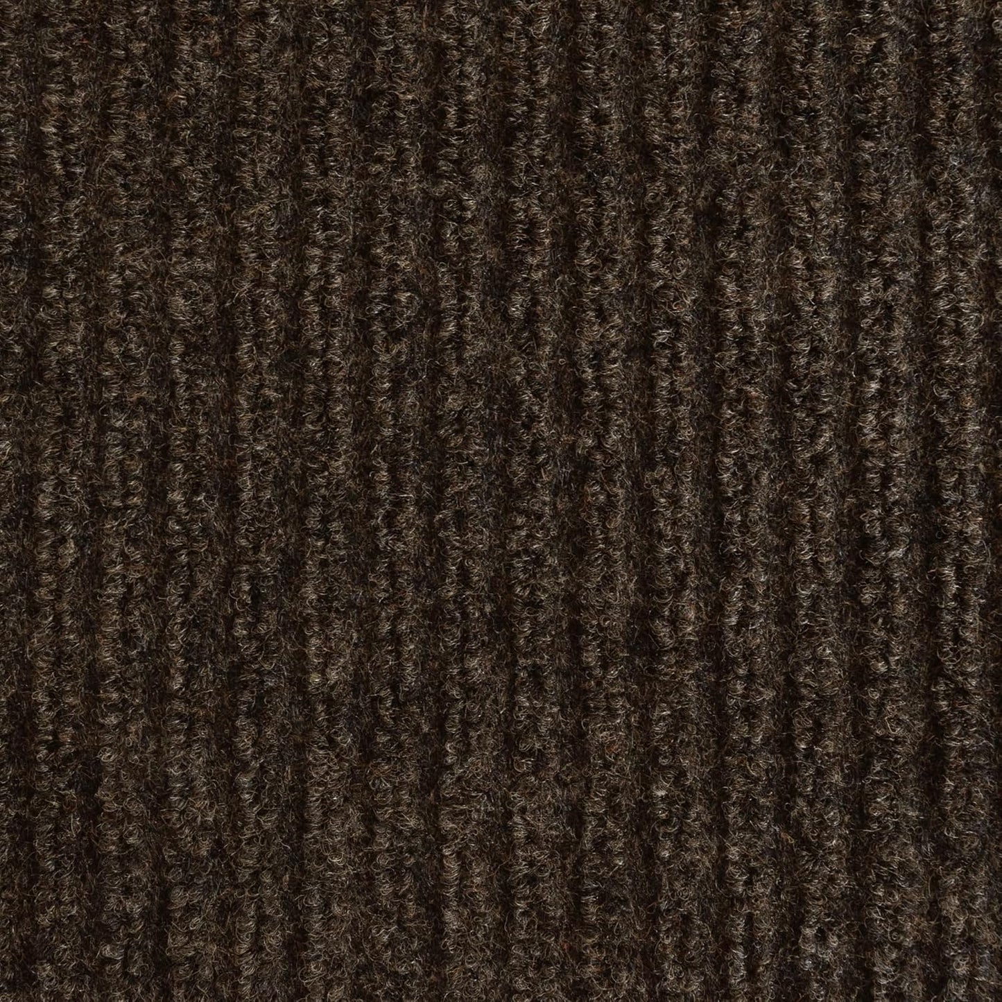 iCustomRug Spartan Weather Warrior Indoor/Outdoor Utility Ribbed Carpet Runner with Non-Slip Thermoplastic Rubber Backing, 3ft X 76ft in Brown