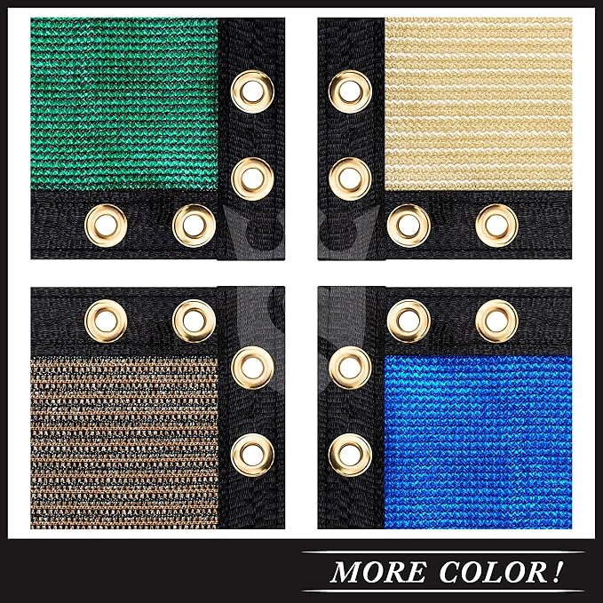 Royal Shade Custom Size 6' x 188' Brown Fence Privacy Screen Windscreen Cover Netting Mesh Fabric Cloth - Cable Zip Ties Included (We Make Custom Size)